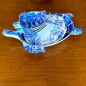 Sea Turtle Party Dish Set (New!)
